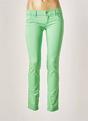 Pantalon slim taille basse taille basse vert FREESOUL femme