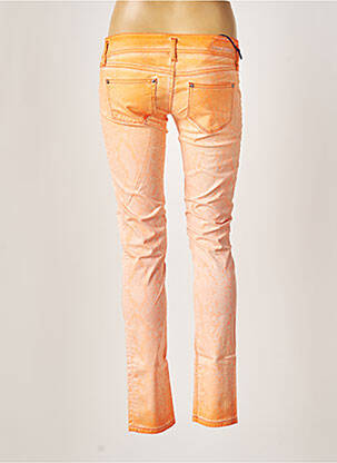 Pantalon slim taille basse taille basse orange FREESOUL femme