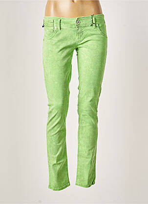 Pantalon slim taille basse taille basse vert FREESOUL femme
