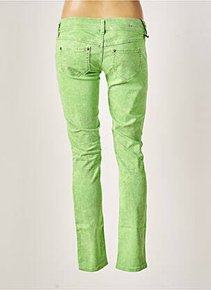 Pantalon slim taille basse taille basse vert FREESOUL femme