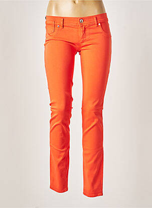 Pantalon slim orange FREESOUL pour femme