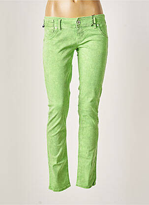 Pantalon slim vert FREESOUL pour femme