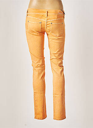 Pantalon slim taille basse taille basse orange FREESOUL femme