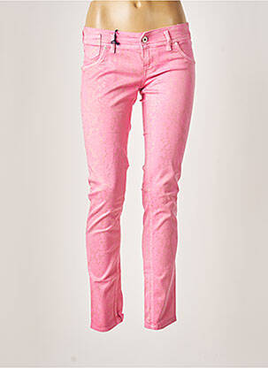 Pantalon slim taille basse taille basse rose FREESOUL femme