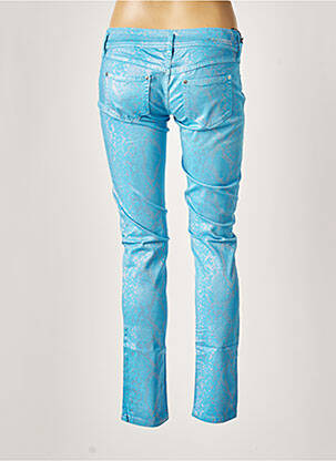 Pantalon slim taille basse taille basse bleu FREESOUL femme
