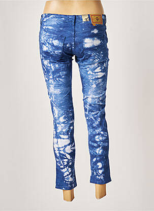 Pantalon 7/8 stretch taille basse bleu CIMARRON femme