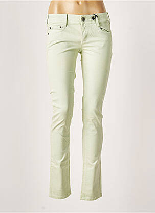 Pantalon slim taille basse taille basse vert CIMARRON femme