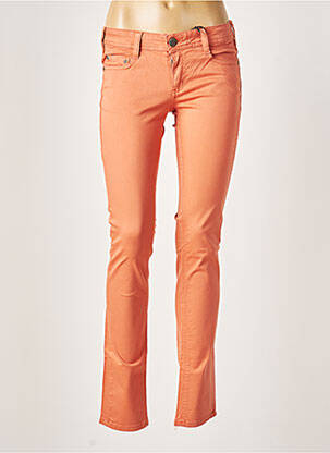 Pantalon slim taille basse taille basse orange CIMARRON femme