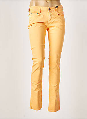 Pantalon slim taille basse taille basse orange CIMARRON femme