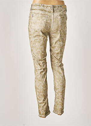 Pantalon 7/8 stretch taille basse vert REIKO femme