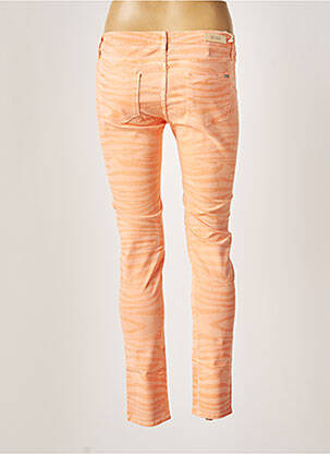 Pantalon slim taille basse taille basse orange REIKO femme