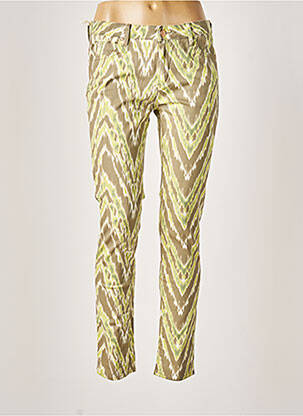 Pantalon slim taille basse taille basse vert REIKO femme