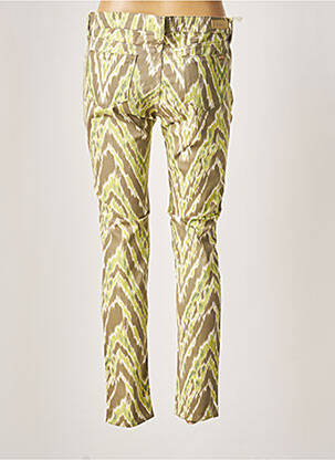 Pantalon slim taille basse taille basse vert REIKO femme