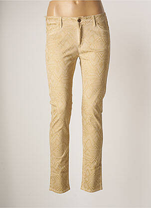 Pantalon slim skinny beige REIKO femme