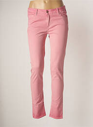 Pantalon slim taille basse taille basse rose REIKO femme