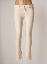 Pantalon slim taille basse taille basse rose REIKO femme