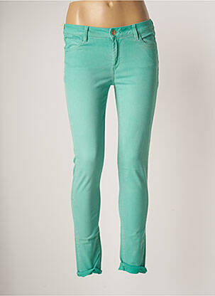 Pantalon slim taille basse taille basse vert REIKO femme