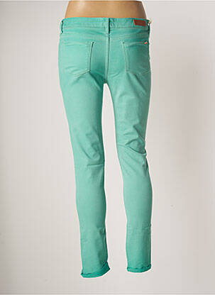Pantalon slim taille basse taille basse vert REIKO femme