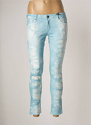 Pantalon 7/8 stretch taille basse bleu CIMARRON femme