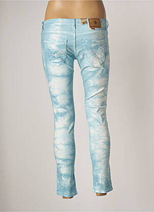 Pantalon 7/8 stretch taille basse bleu CIMARRON femme