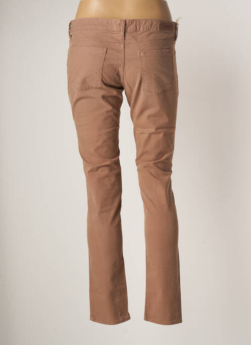 Pantalon slim marron REIKO pour femme