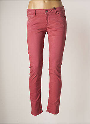 Pantalon slim taille basse taille basse rouge REIKO femme