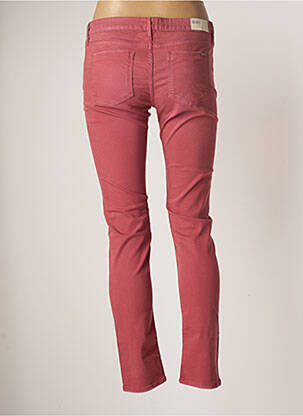 Pantalon slim taille basse taille basse rouge REIKO femme