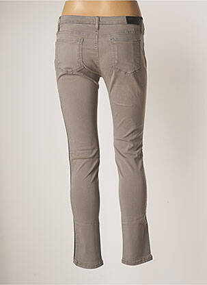 Pantalon slim taille basse taille basse gris REIKO femme