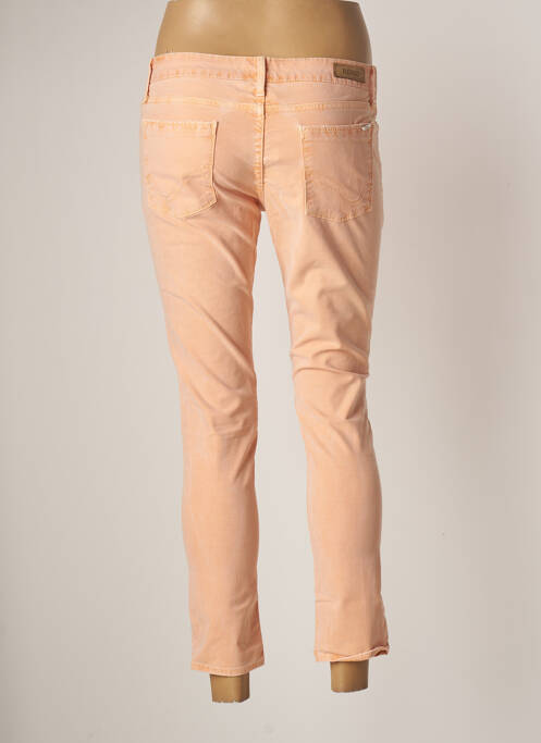 Pantalon 7/8 stretch taille basse orange REIKO femme
