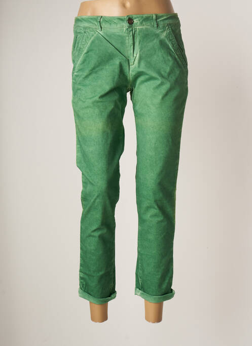 Pantalon 7/8 vert REIKO pour femme