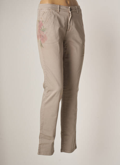 Pantalon chino gris REIKO pour femme