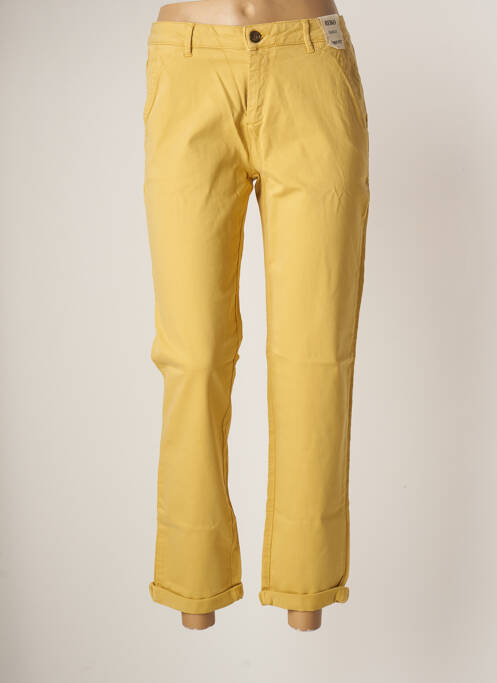 Pantalon chino jaune REIKO pour femme
