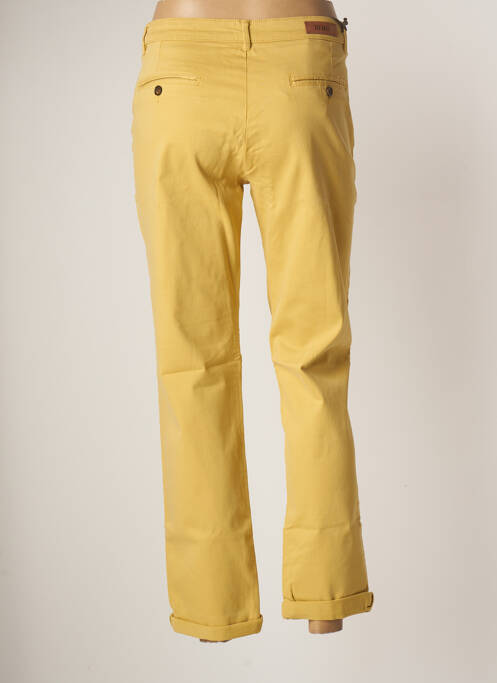 Pantalon chino jaune REIKO pour femme