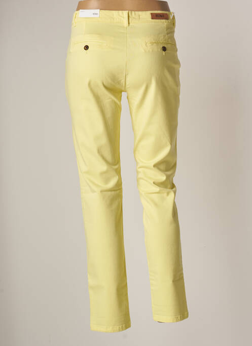 Pantalon chino jaune REIKO pour femme