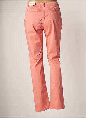 Pantalon chino fermeture zippée sous rabat boutonné taille normale orange NICE THINGS femme