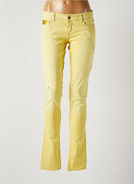 Jeans coupe slim slim taille basse jaune GUESS femme