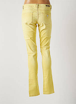 Jeans coupe slim slim taille basse jaune GUESS femme