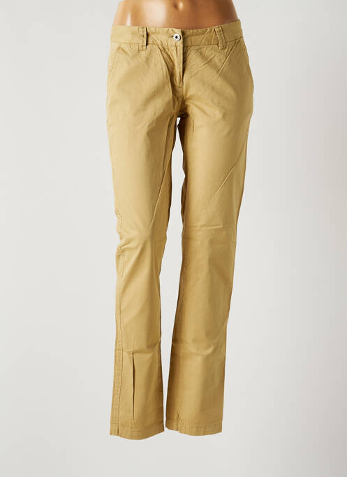 Pantalon chino tissage popeline taille normale beige REPLAY femme
