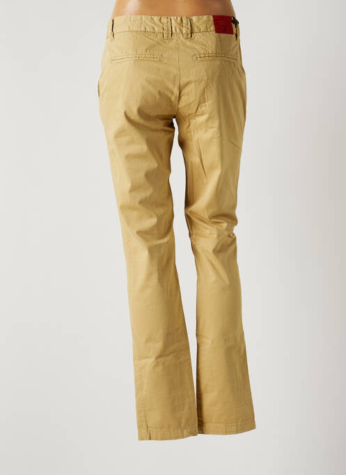 Pantalon chino tissage popeline taille normale beige REPLAY femme