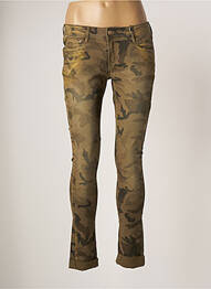 Pantalon slim taille basse taille basse vert CIMARRON femme