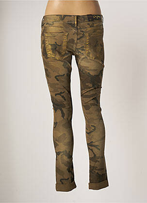 Pantalon slim taille basse taille basse vert CIMARRON femme