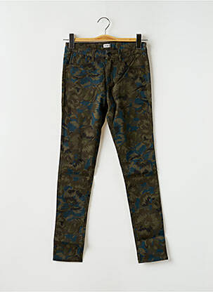 Pantalon slim stretch taille normale vert REIKO femme