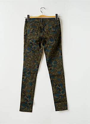 Pantalon slim stretch taille normale vert REIKO femme