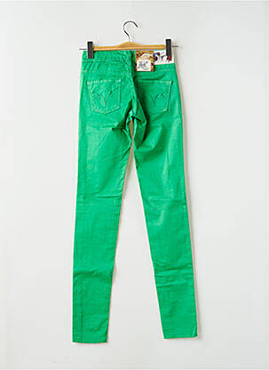 Pantalon slim taille basse taille basse vert KAPORAL femme