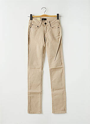 Pantalon slim taille basse taille basse beige CIMARRON femme