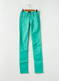 Pantalon slim taille basse taille basse vert CIMARRON femme