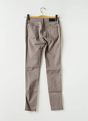 Pantalon slim stretch taille normale gris REIKO femme