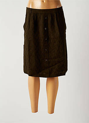 Jupe mi-longue doublure vert DEUX TWO femme