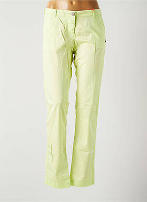 Pantalon chino taille basse taille basse vert MAISON SCOTCH femme