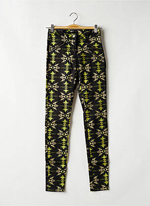 Pantalon slim taille haute taille haute noir MAISON SCOTCH femme